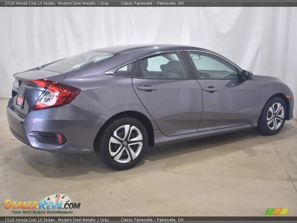 2018 Honda Civic LX Sedan Modern Steel Metallic / Gray Photo #2