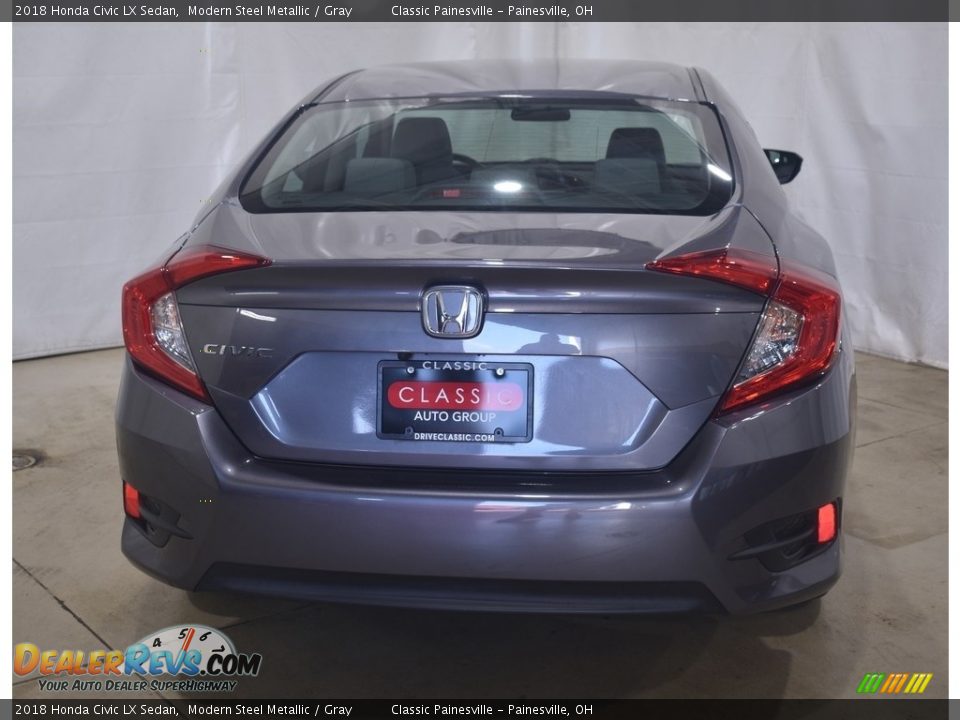 2018 Honda Civic LX Sedan Modern Steel Metallic / Gray Photo #3