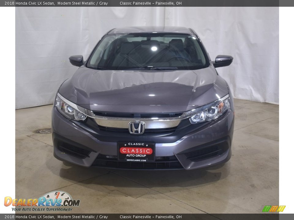 2018 Honda Civic LX Sedan Modern Steel Metallic / Gray Photo #4