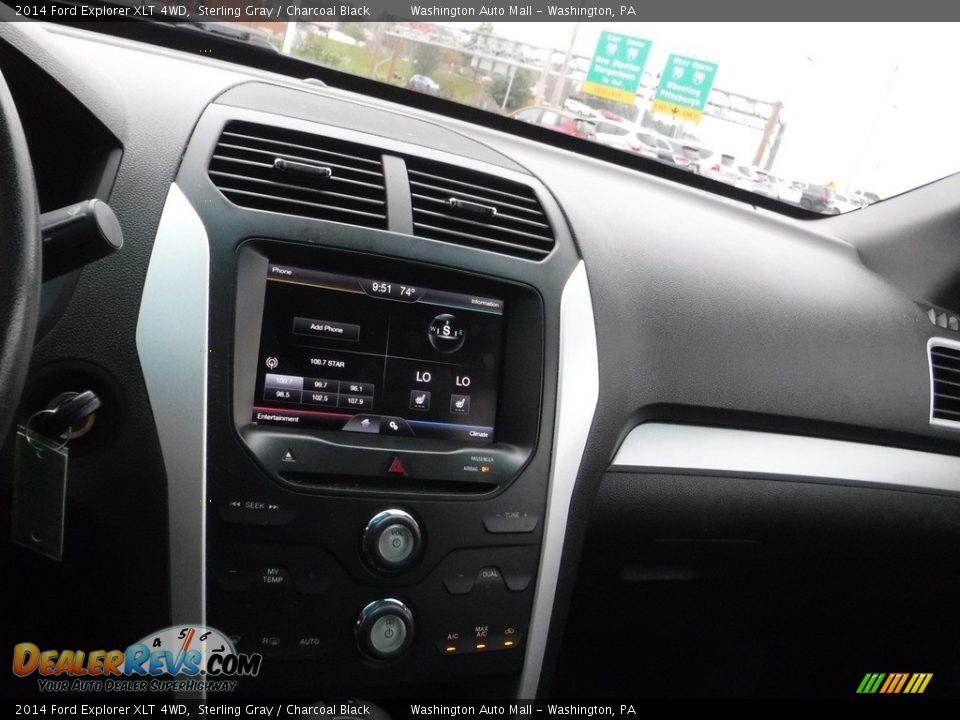 2014 Ford Explorer XLT 4WD Sterling Gray / Charcoal Black Photo #20