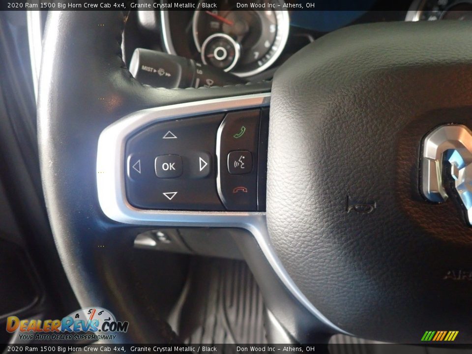 2020 Ram 1500 Big Horn Crew Cab 4x4 Granite Crystal Metallic / Black Photo #28