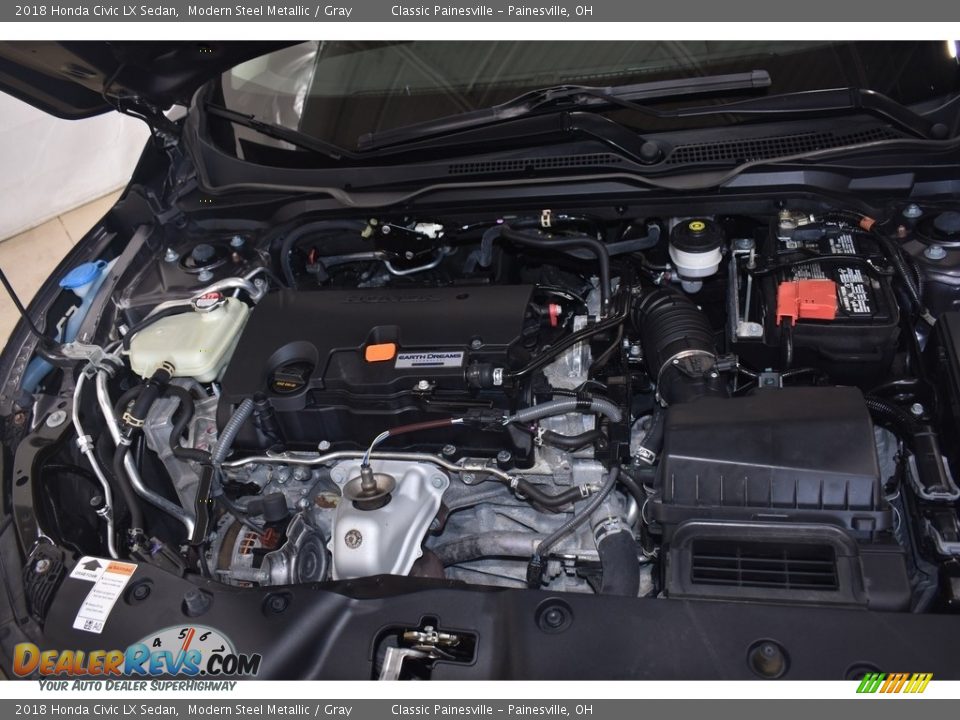 2018 Honda Civic LX Sedan Modern Steel Metallic / Gray Photo #6