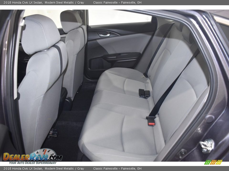 2018 Honda Civic LX Sedan Modern Steel Metallic / Gray Photo #8