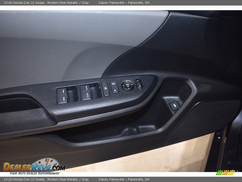 2018 Honda Civic LX Sedan Modern Steel Metallic / Gray Photo #10
