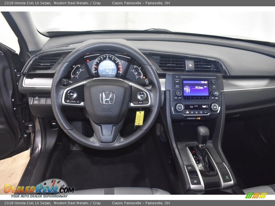 2018 Honda Civic LX Sedan Modern Steel Metallic / Gray Photo #11