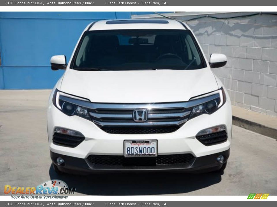 2018 Honda Pilot EX-L White Diamond Pearl / Black Photo #7