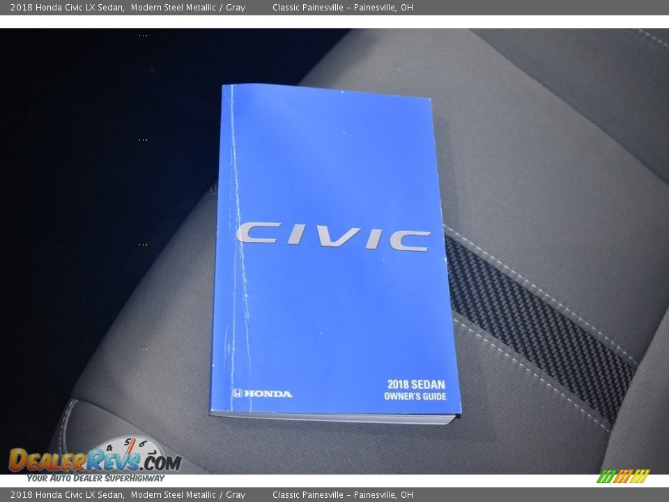 2018 Honda Civic LX Sedan Modern Steel Metallic / Gray Photo #15