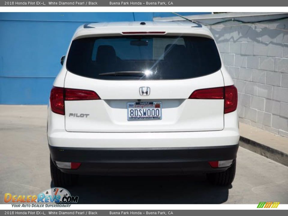 2018 Honda Pilot EX-L White Diamond Pearl / Black Photo #9