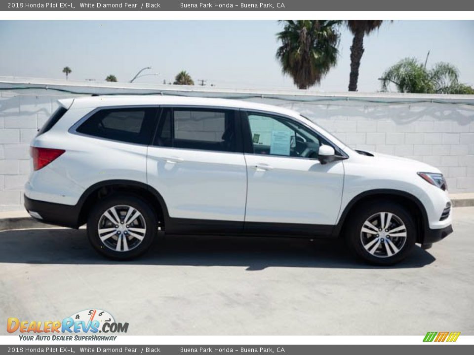 2018 Honda Pilot EX-L White Diamond Pearl / Black Photo #12