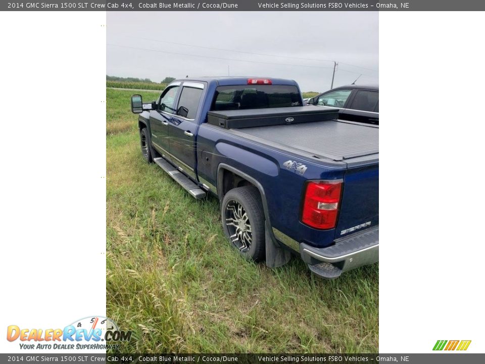 2014 GMC Sierra 1500 SLT Crew Cab 4x4 Cobalt Blue Metallic / Cocoa/Dune Photo #8