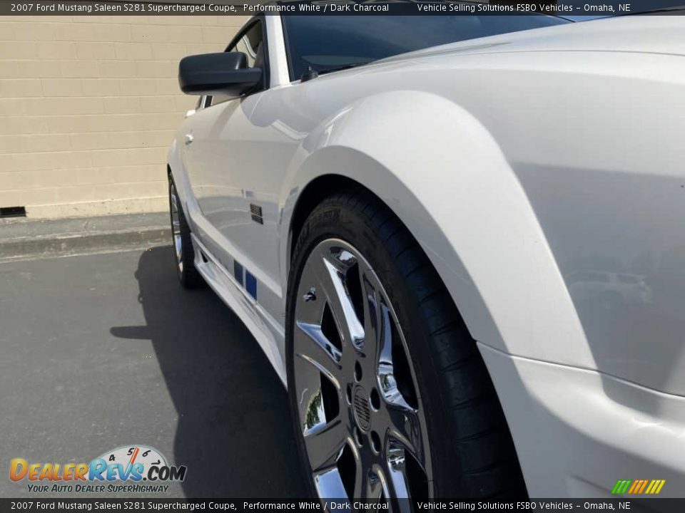2007 Ford Mustang Saleen S281 Supercharged Coupe Performance White / Dark Charcoal Photo #8