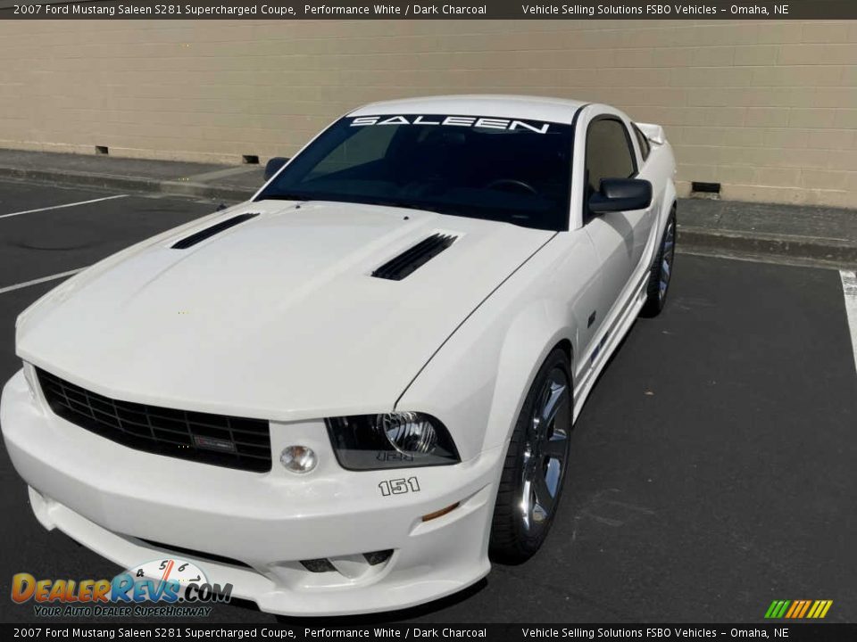 2007 Ford Mustang Saleen S281 Supercharged Coupe Performance White / Dark Charcoal Photo #9