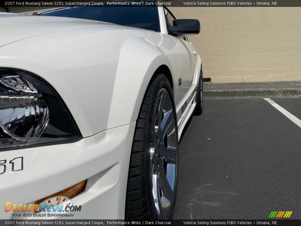 2007 Ford Mustang Saleen S281 Supercharged Coupe Performance White / Dark Charcoal Photo #10