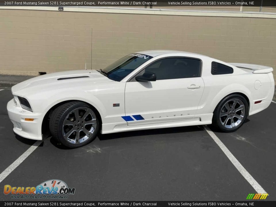 2007 Ford Mustang Saleen S281 Supercharged Coupe Performance White / Dark Charcoal Photo #11