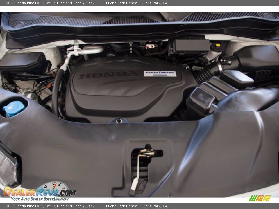 2018 Honda Pilot EX-L White Diamond Pearl / Black Photo #35