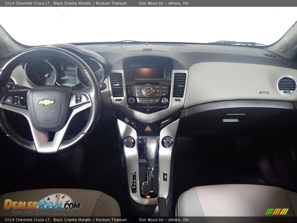 2014 Chevrolet Cruze LT Black Granite Metallic / Medium Titanium Photo #24