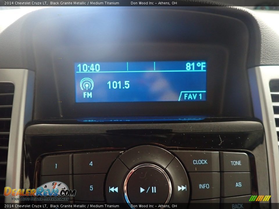 2014 Chevrolet Cruze LT Black Granite Metallic / Medium Titanium Photo #25