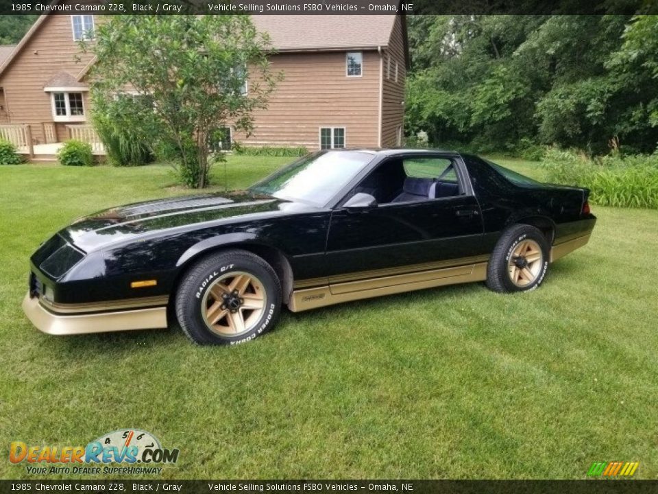 1985 Chevrolet Camaro Z28 Black / Gray Photo #7