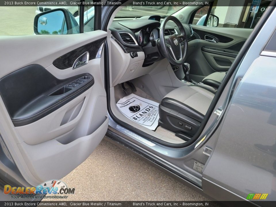 2013 Buick Encore Convenience AWD Glacier Blue Metallic / Titanium Photo #3