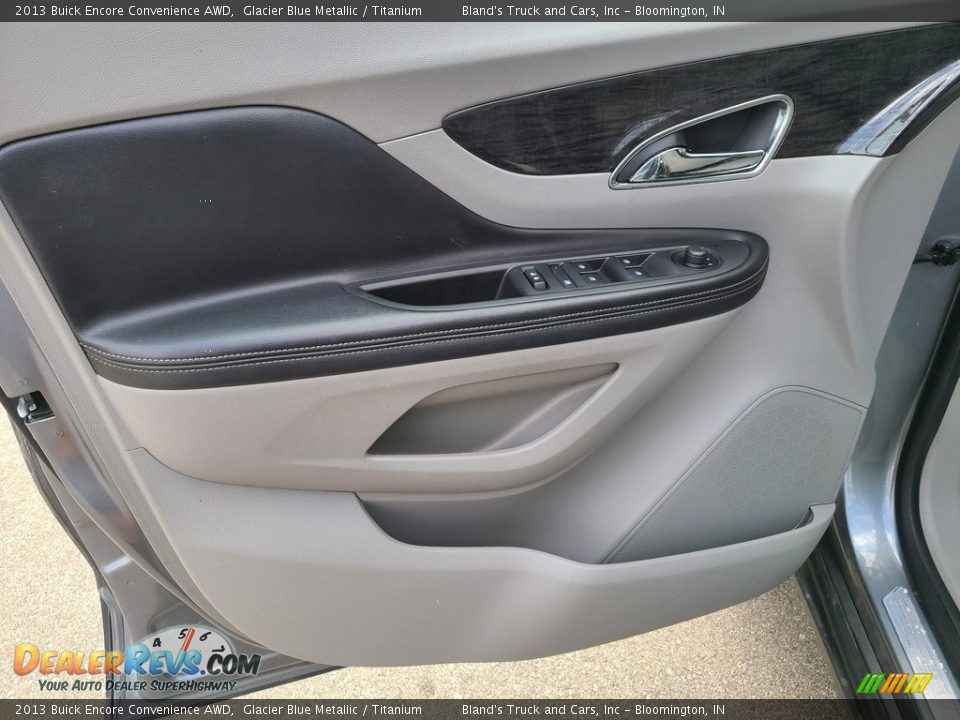 2013 Buick Encore Convenience AWD Glacier Blue Metallic / Titanium Photo #4