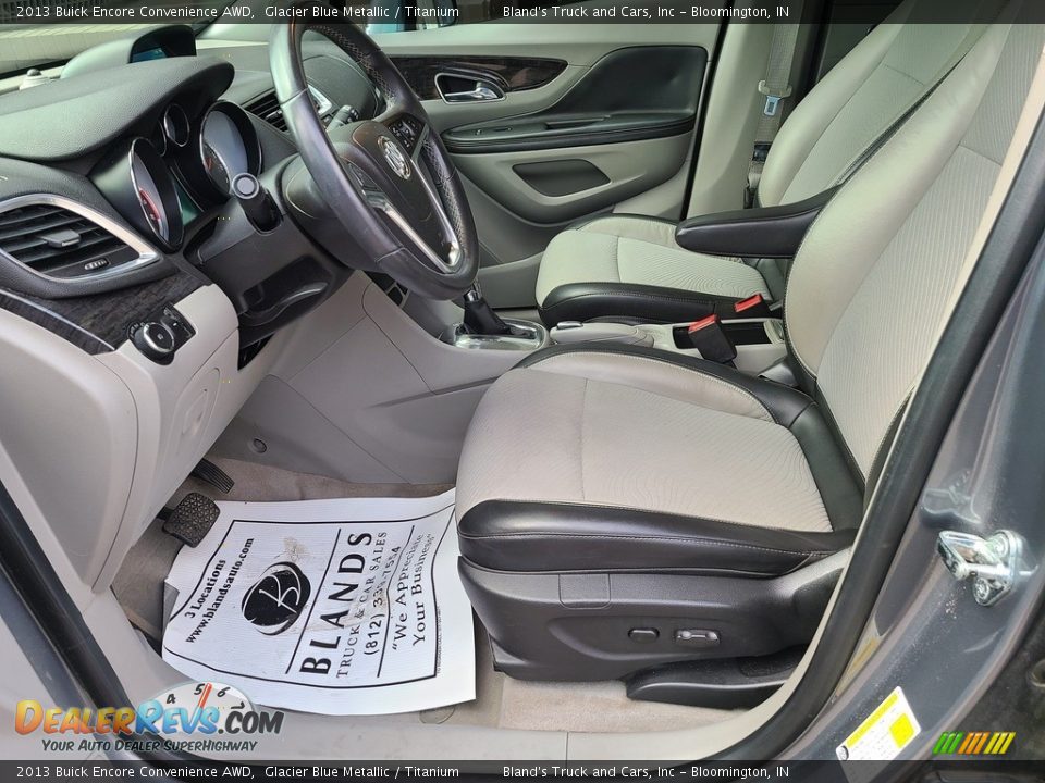 2013 Buick Encore Convenience AWD Glacier Blue Metallic / Titanium Photo #6