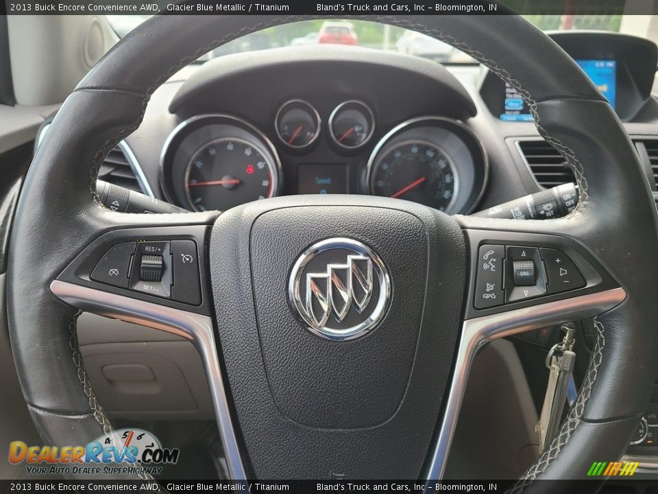 2013 Buick Encore Convenience AWD Glacier Blue Metallic / Titanium Photo #11