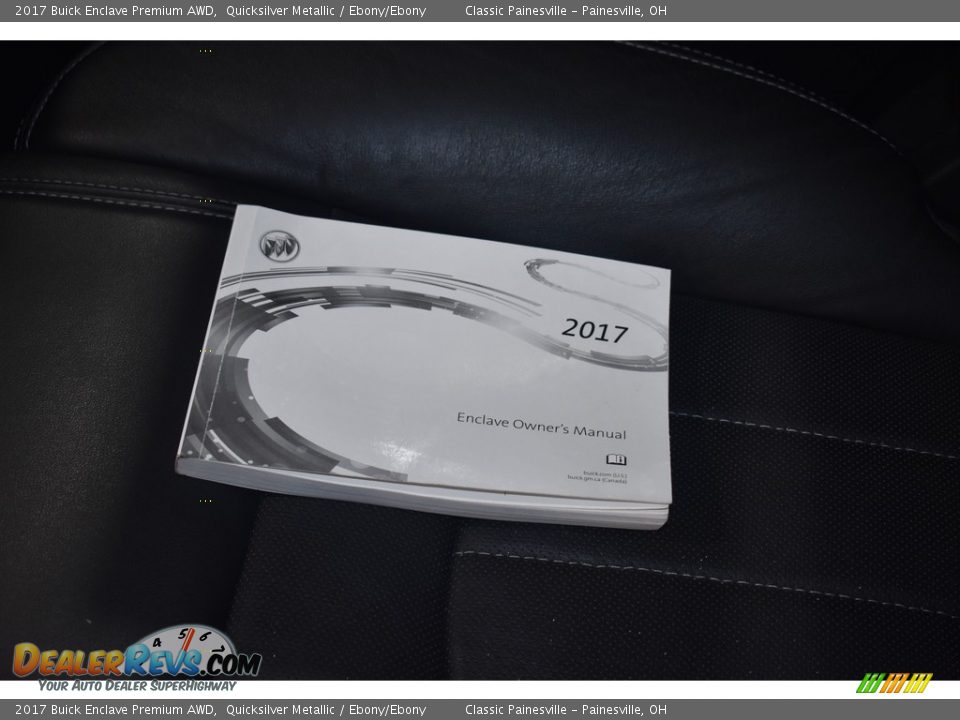 2017 Buick Enclave Premium AWD Quicksilver Metallic / Ebony/Ebony Photo #22