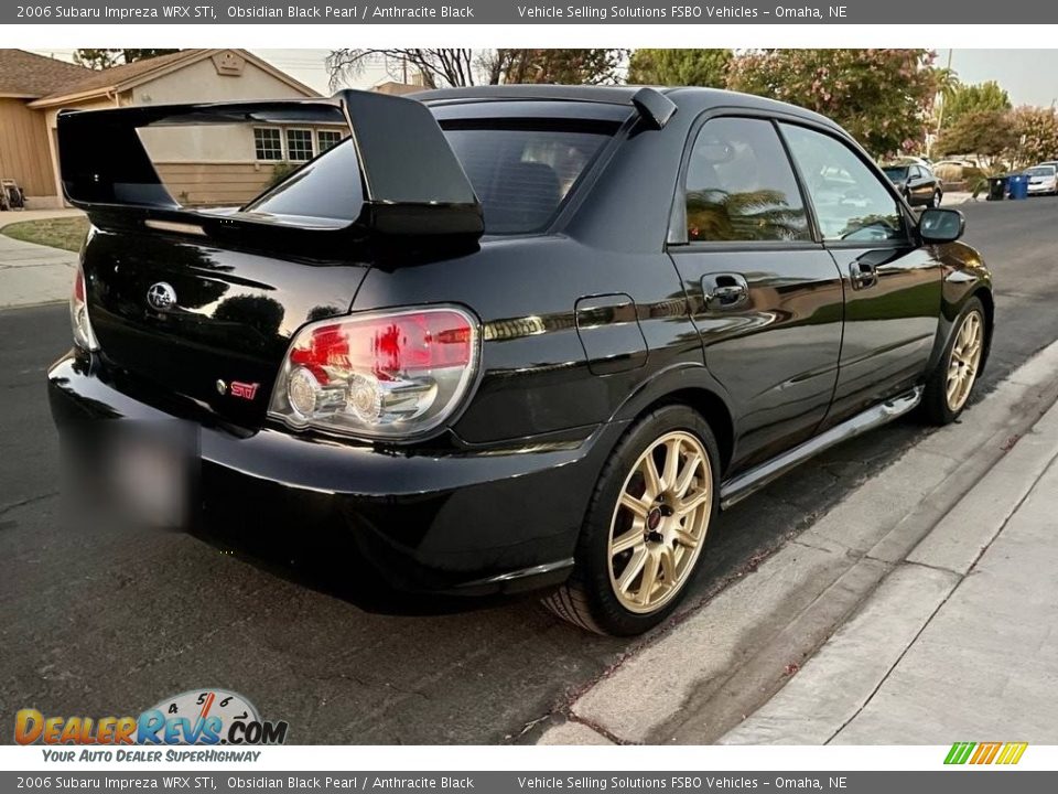 2006 Subaru Impreza WRX STi Obsidian Black Pearl / Anthracite Black Photo #6