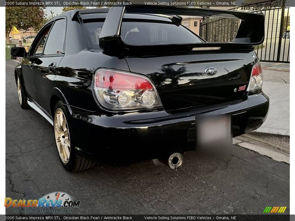 2006 Subaru Impreza WRX STi Obsidian Black Pearl / Anthracite Black Photo #7