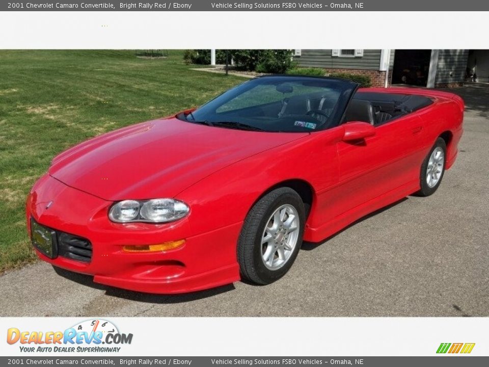 2001 Chevrolet Camaro Convertible Bright Rally Red / Ebony Photo #1