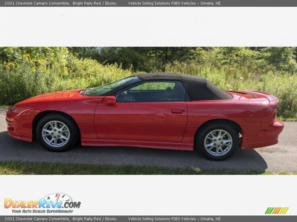 2001 Chevrolet Camaro Convertible Bright Rally Red / Ebony Photo #2