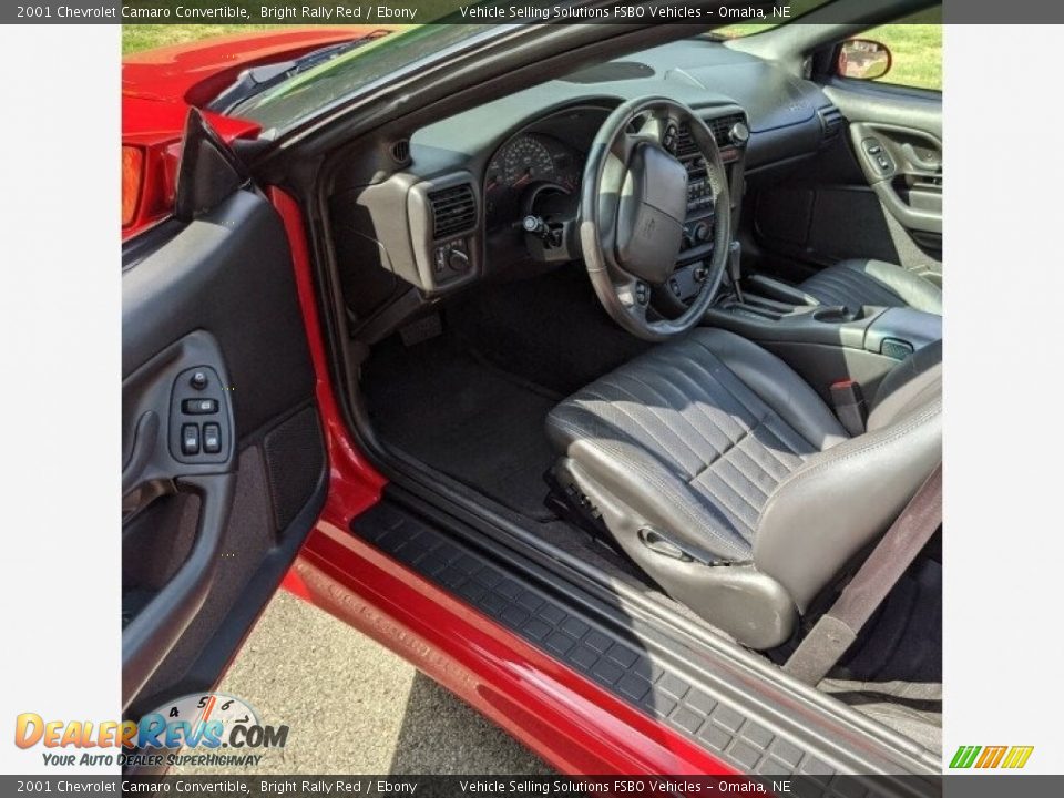 2001 Chevrolet Camaro Convertible Bright Rally Red / Ebony Photo #3