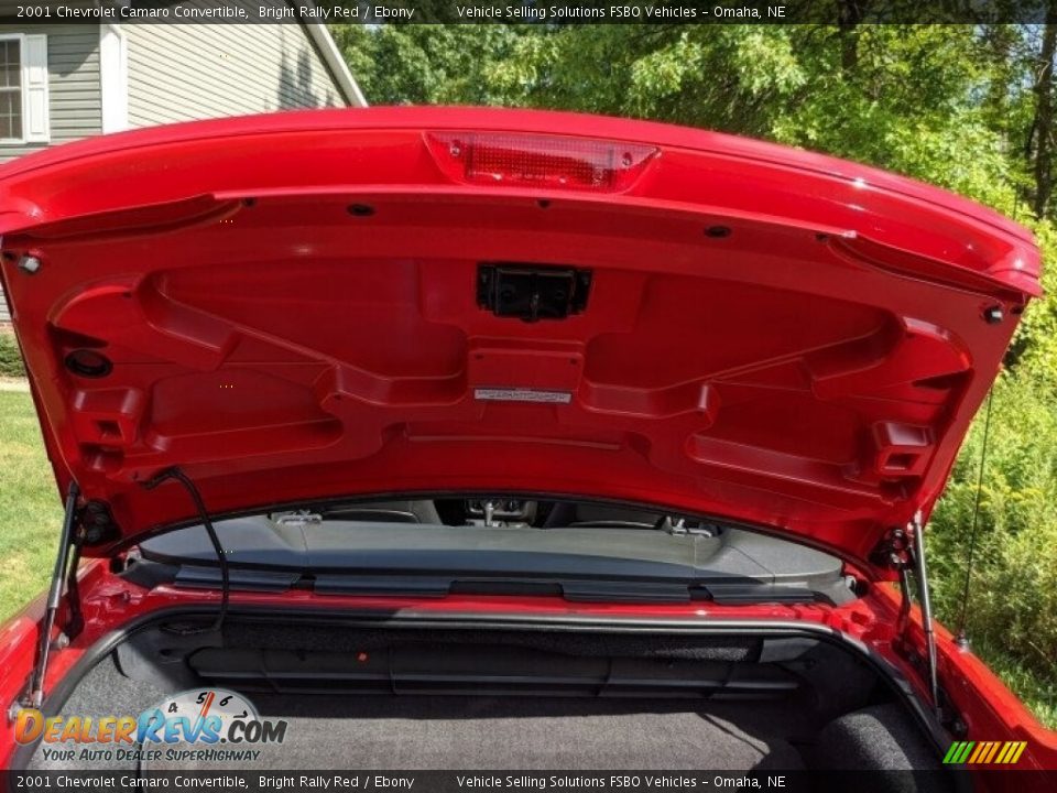 2001 Chevrolet Camaro Convertible Bright Rally Red / Ebony Photo #8