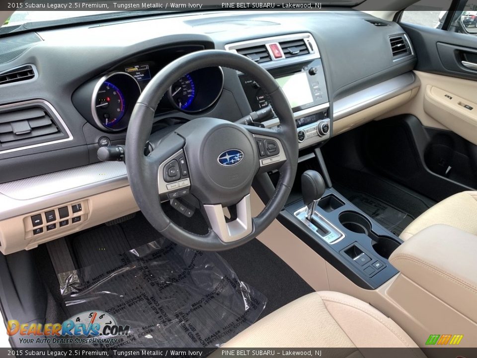 Warm Ivory Interior - 2015 Subaru Legacy 2.5i Premium Photo #35