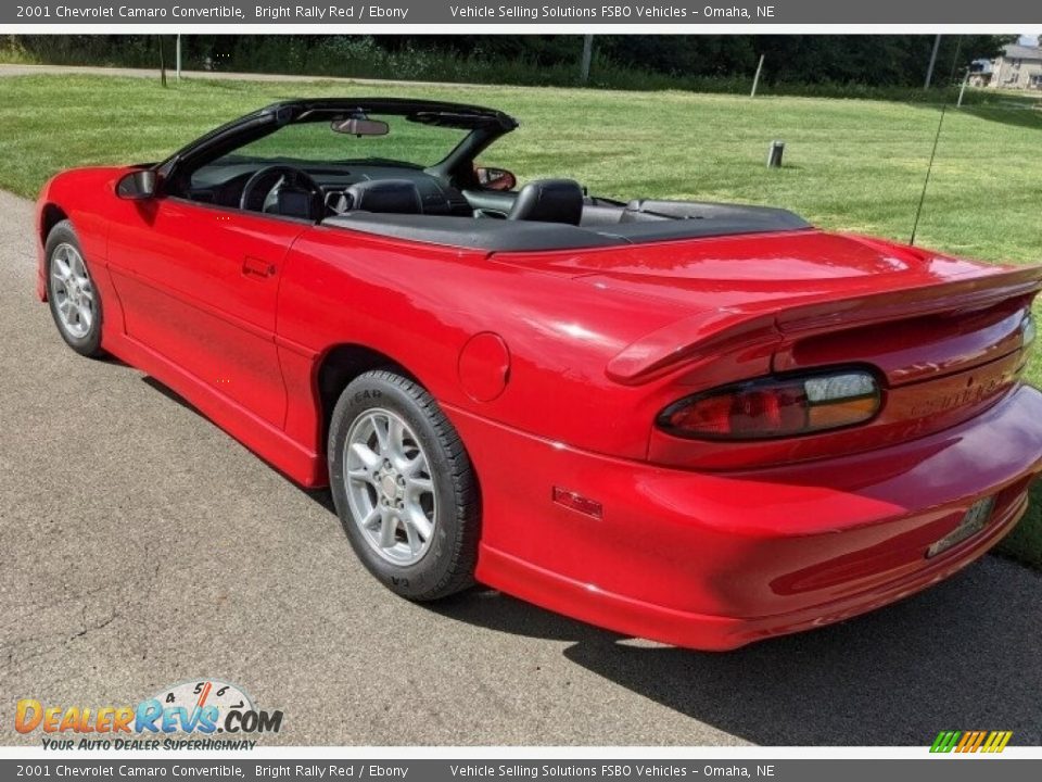 2001 Chevrolet Camaro Convertible Bright Rally Red / Ebony Photo #11