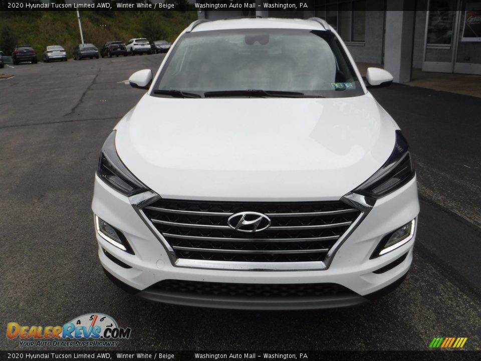 2020 Hyundai Tucson Limited AWD Winter White / Beige Photo #4