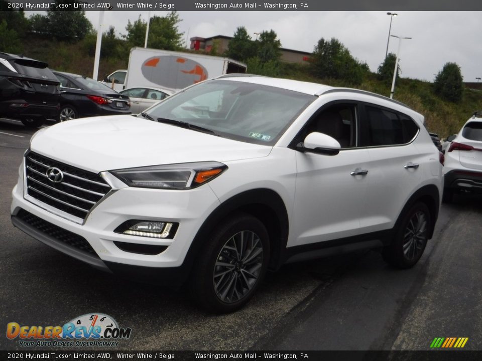 2020 Hyundai Tucson Limited AWD Winter White / Beige Photo #5