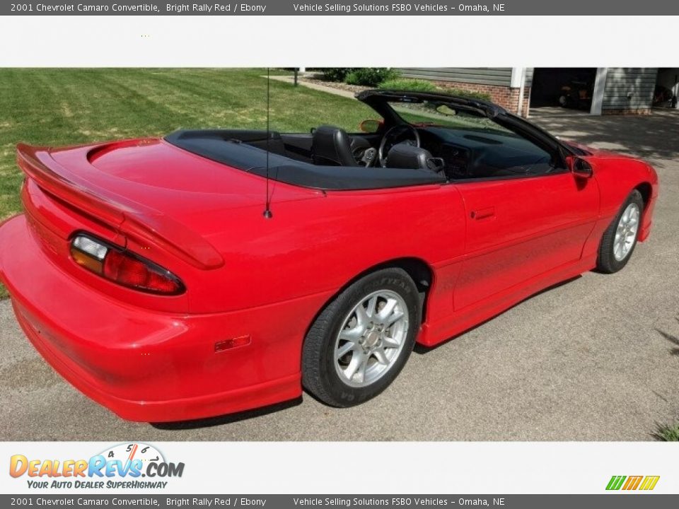 2001 Chevrolet Camaro Convertible Bright Rally Red / Ebony Photo #12