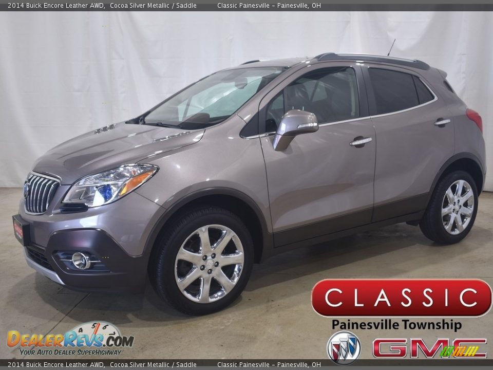 2014 Buick Encore Leather AWD Cocoa Silver Metallic / Saddle Photo #1