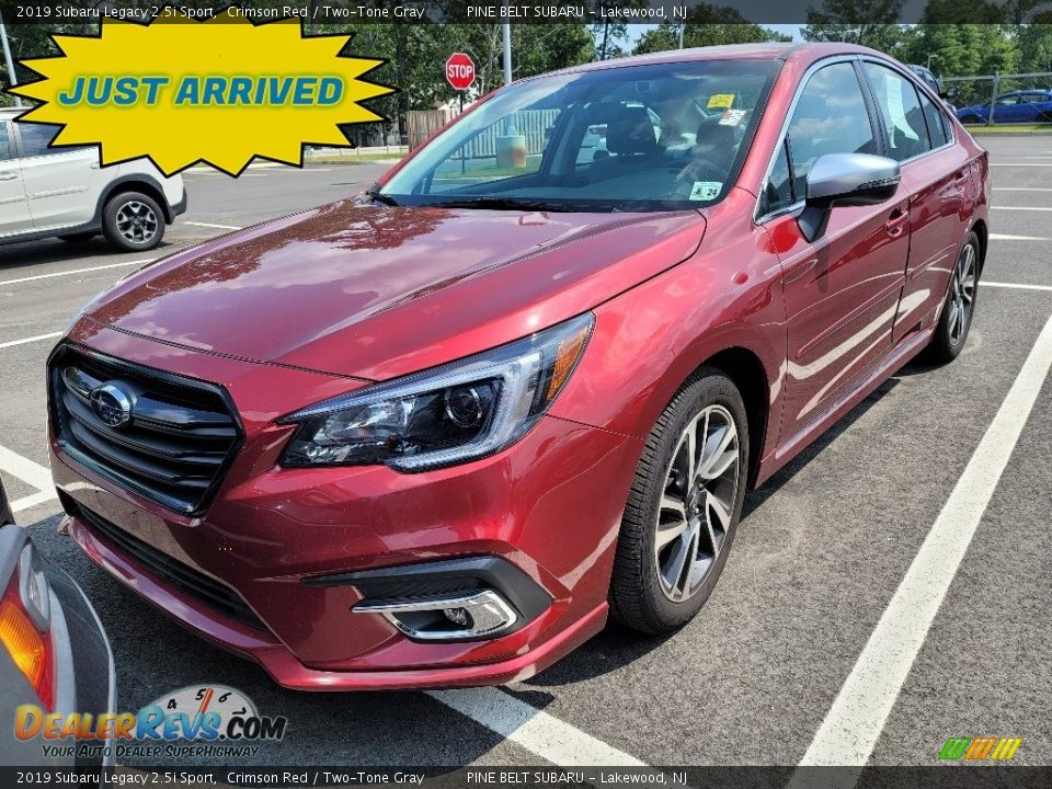 2019 Subaru Legacy 2.5i Sport Crimson Red / Two-Tone Gray Photo #1