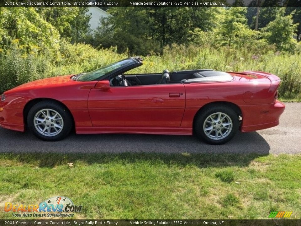 2001 Chevrolet Camaro Convertible Bright Rally Red / Ebony Photo #13