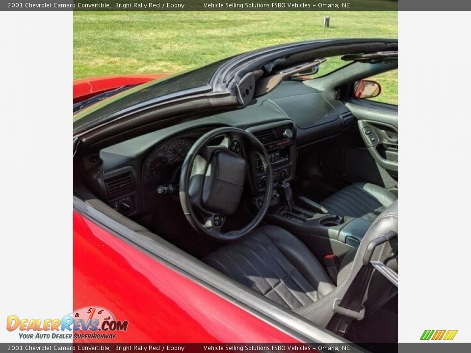 2001 Chevrolet Camaro Convertible Bright Rally Red / Ebony Photo #22