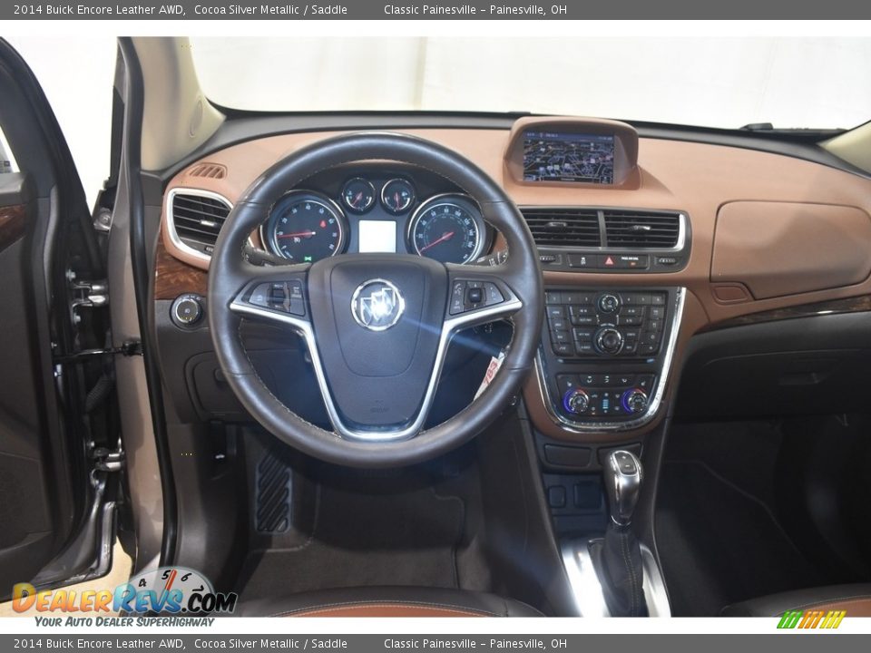 2014 Buick Encore Leather AWD Cocoa Silver Metallic / Saddle Photo #13