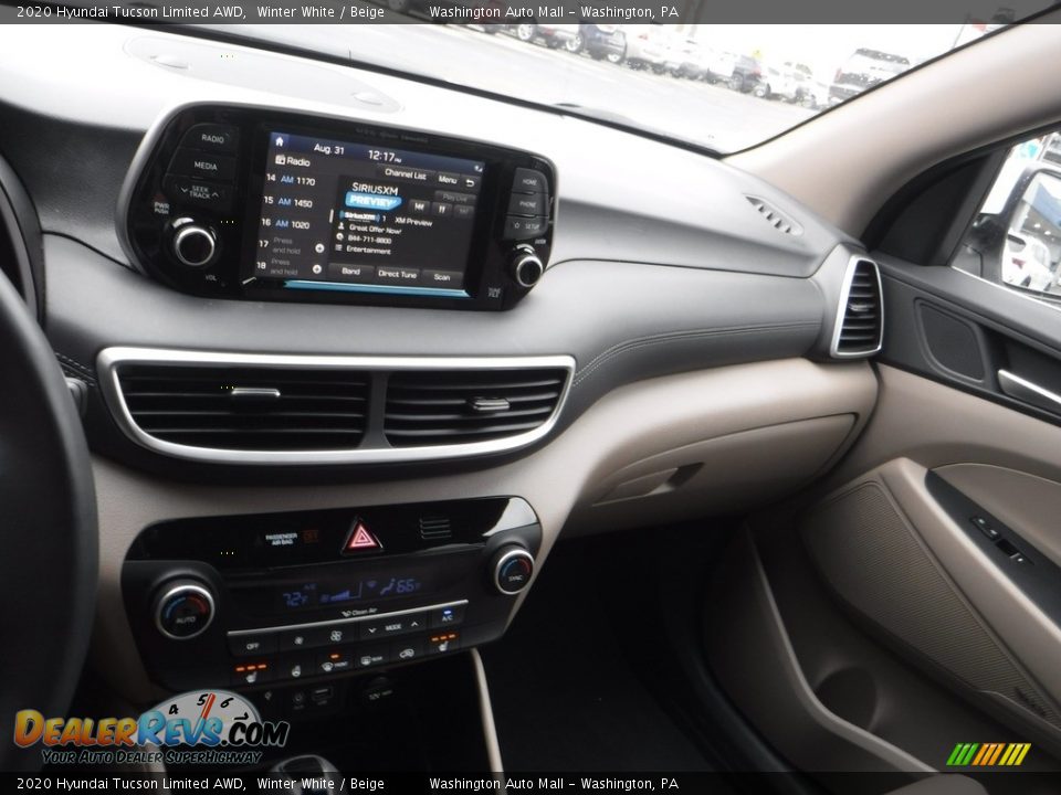 2020 Hyundai Tucson Limited AWD Winter White / Beige Photo #19