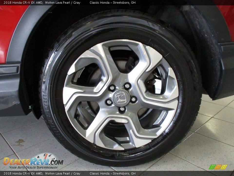 2018 Honda CR-V EX AWD Molten Lava Pearl / Gray Photo #8