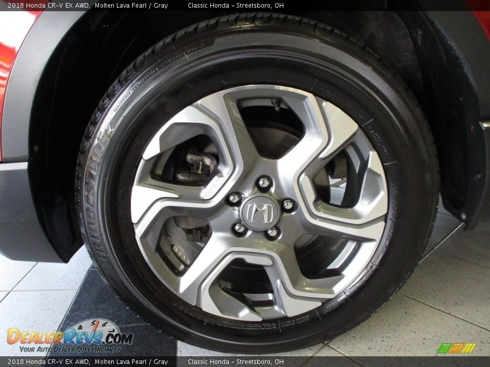 2018 Honda CR-V EX AWD Molten Lava Pearl / Gray Photo #9