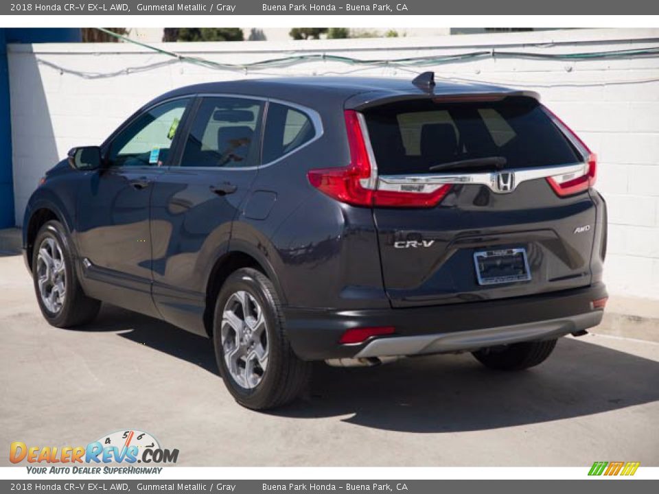 2018 Honda CR-V EX-L AWD Gunmetal Metallic / Gray Photo #2