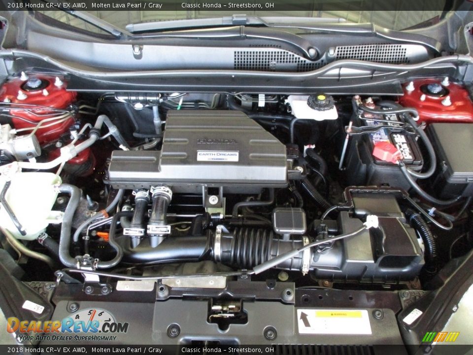 2018 Honda CR-V EX AWD Molten Lava Pearl / Gray Photo #13