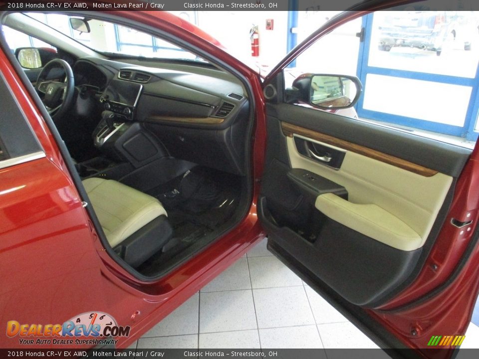 2018 Honda CR-V EX AWD Molten Lava Pearl / Gray Photo #14