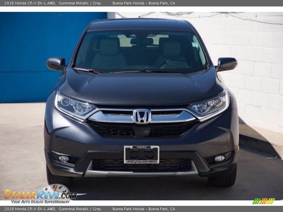 2018 Honda CR-V EX-L AWD Gunmetal Metallic / Gray Photo #7